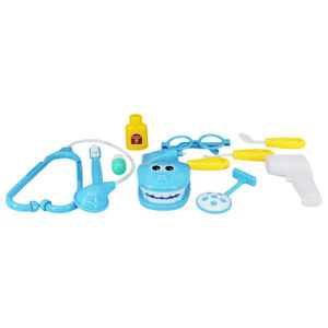 Imagen de Set de doctor con dentadura en bolsa-24x19cm. Celeste