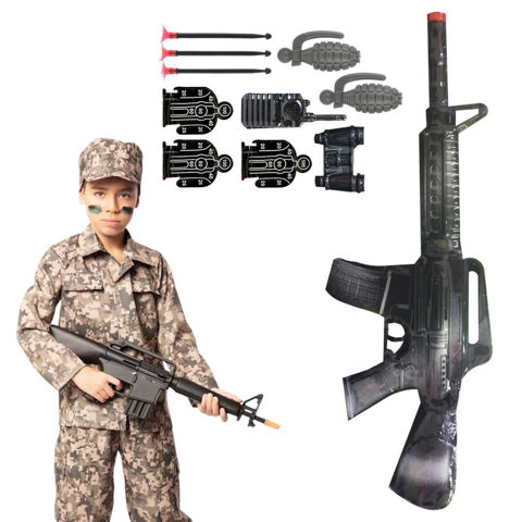 Imagen de Metralleta lanza dardos en blister con accesorios-granadas-p