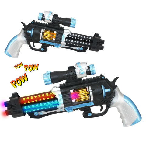 Imagen de Pistola de simulacion de pintura-3 tubos-luz-sonido y musica