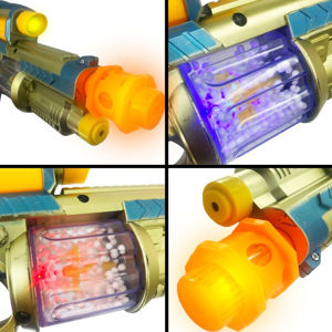 Imagen de Metralleta en cajcon luz y sonido- 30x15,5cm.