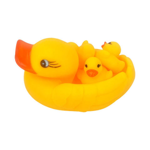 Imagen de Patos familia en red- 4 pc.-12,5x9cm.