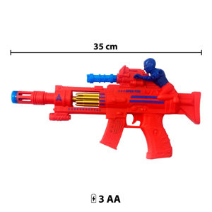 Imagen de Metralleta con luz-sonido en caja 36,5X20cm.- 2 colores