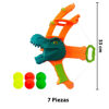 Imagen de Arco lanza bolas -dinosaurio- en bolsa 24x25cm.