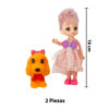 Imagen de Muñeca C/U con mascota en caja-12,5c14cm- 6 diseños