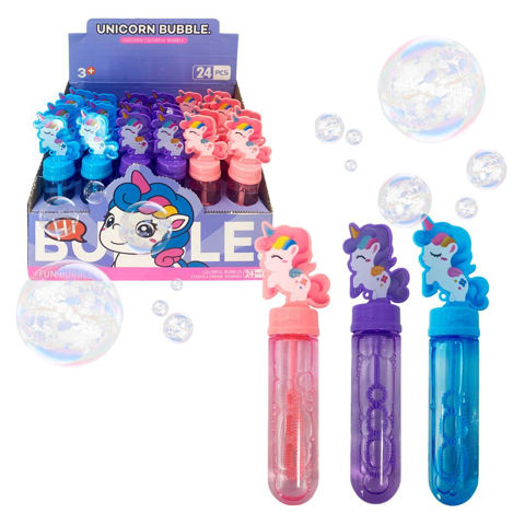 Imagen de Burbujero C/U -unicornio-14,5cm.