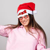 Imagen de Lentes de cotillón con gorrito de navidad