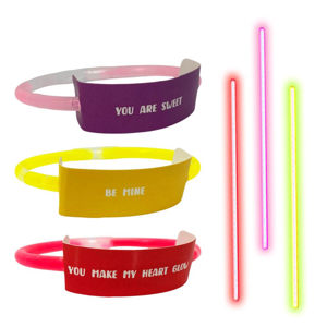 Imagen de Pulseras luminosas de cotillón -3 pulseras +3 barras