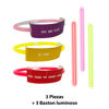 Imagen de Pulseras luminosas de cotillón -3 pulseras +3 barras