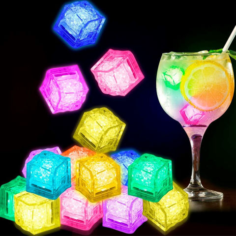 Imagen de Cubitos de hielo fluorescente Cotillón luminoso x 12 unidades