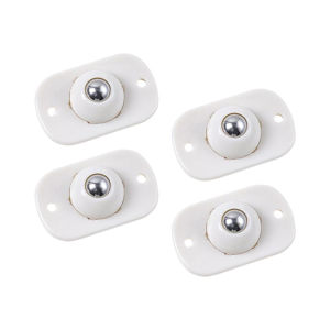 Imagen de Ruedas adhesivas con esferas  giratorias en acero inoxidable  x 4 unidades