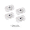 Imagen de Ruedas adhesivas con esferas  giratorias en acero inoxidable  x 4 unidades