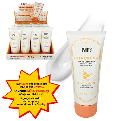 Imagen de Limpiador facial Ushas-hidratante-Nicotinamida-en pomo-HA419
