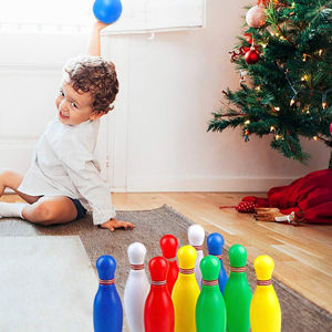 Imagen de Juego de bolos con 2 pelotas en bolsa-30x19cm.