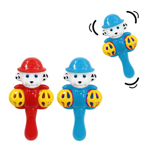 Imagen de Sonajero perrito sombrero 2 pc.  - Surtidos