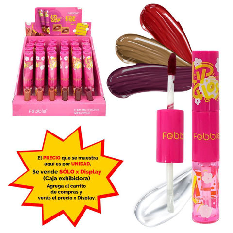 Imagen de Brillo labial Febble color + aceite labial-2 en 1-waterproof