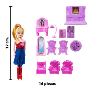 Imagen de Muñeca con accesorios para casitas Juguete - Diseños Surtidos