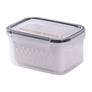 Imagen de Contenedor para alimentos con tapa y canasto de drenaje