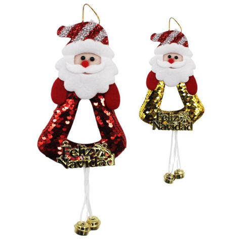 Imagen de Adorno colgante con cascabeles navidad