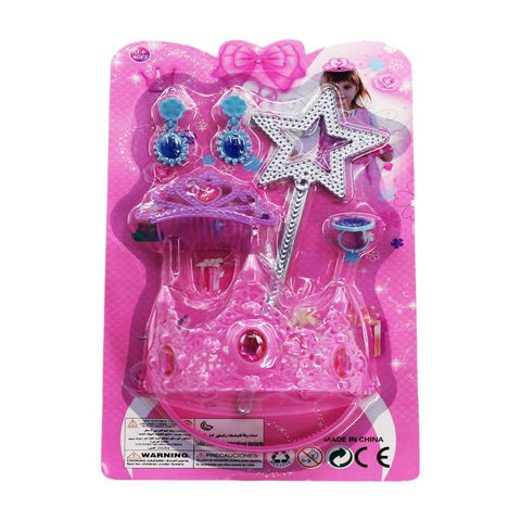 Imagen de Set belleza con corona y varita en blister-18,5x16,5cm.