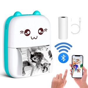 Imagen de Mini impresora térmica portátil recargable.