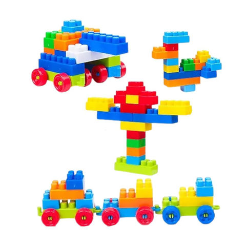 Imagen de Bloques de armar en bolsa - 96pc-29x26cm.