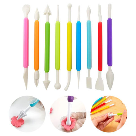 Imagen de Estecas para modelar en set x 9 piezas - Repostería