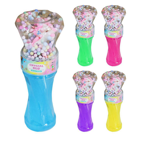 Imagen de Tubo C/U gelatinoso torneado unicornio- 18,5x6,5cm.- 6 color