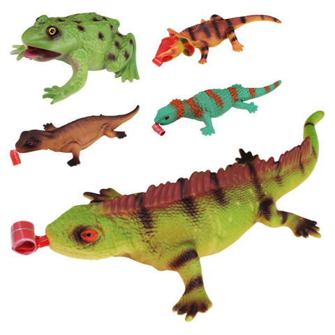 Imagen de Animales reptiles C/U con lengua - 25x10cm.- 6 diseños