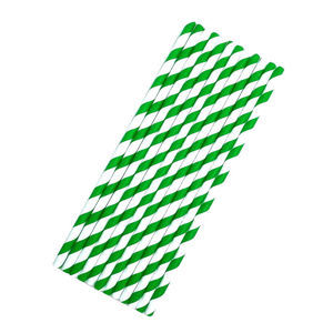 Imagen de Sorbitos de papel biodegradable a rayas 20cm