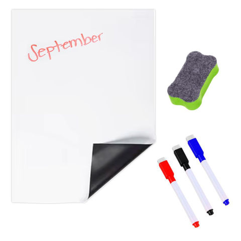 Imagen de Pizarra blanca imantada con marcadores y borrador