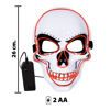 Imagen de Mascara calavera con luz- en bolsa 24x17cm. - pvc - 6 colore