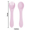 Imagen de Cubiertos para bebe en estuche-14cm.-silicona varios colores