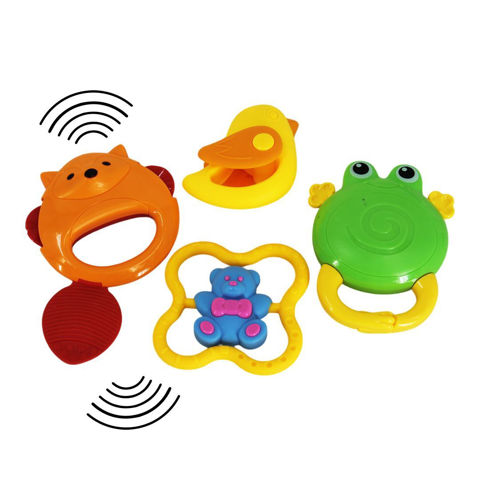 Imagen de Sonajeros x 3 pc en bolsa - 14x14cm.