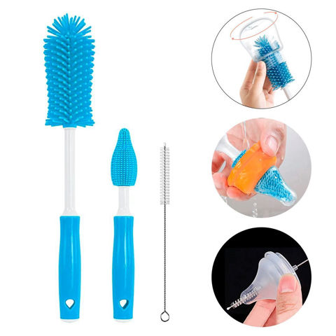 Imagen de Cepillos de silicona pack en blíster x 3