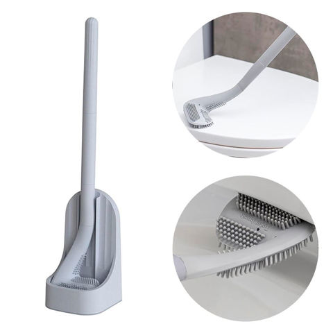 Imagen de Cepillo para inodoro con forma para bordes internos