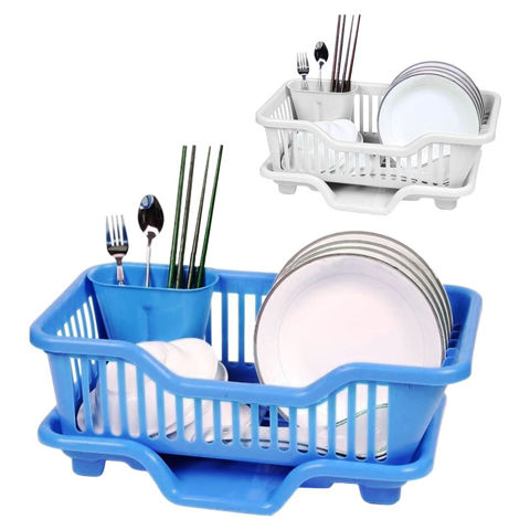 Imagen de Escurridor para platos y cubiertos con bandeja de desagüe