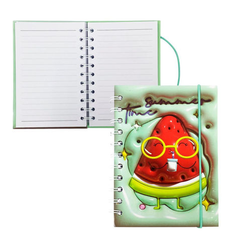 Imagen de Libreta Tapa Dura con espiral diseños de frutas