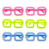 Imagen de Lentes cotillón rectangulares x6 unidades
