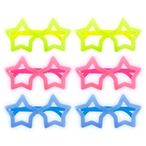 Imagen de Lentes cotillón estrella x6 unidades