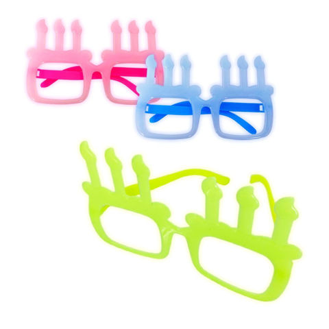 Imagen de Lentes cotillón con velas x6 unidades