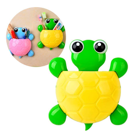 Imagen de Porta cepillo de dientes para pared diseño tortuga