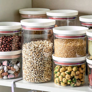 Imagen de Tarro de plástico con tapa hermética 600 ml