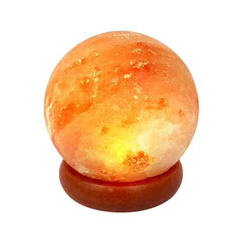 Imagen de Lámpara de sal - Esfera bola  Cable USB
