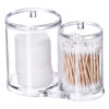 Imagen de Recipientes de acrilico-2 piezas-para algodones y cotonetes-