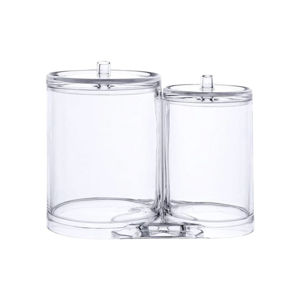 Imagen de Recipientes de acrilico-2 piezas-para algodones y cotonetes-