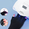 Imagen de Guantes con protección para uso de lámparas de uñas UV Gel