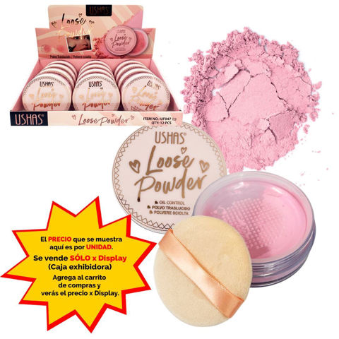 Imagen de Polvo traslucido Ushas con esponja aplicadora-UF047-03