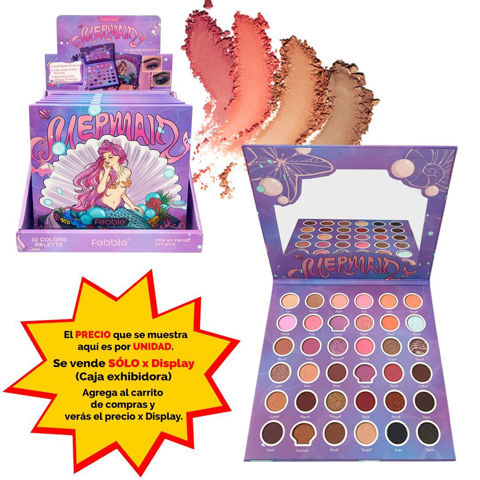 Imagen de Petaca Febble de sombras- 36 colores-sirena-FBF026