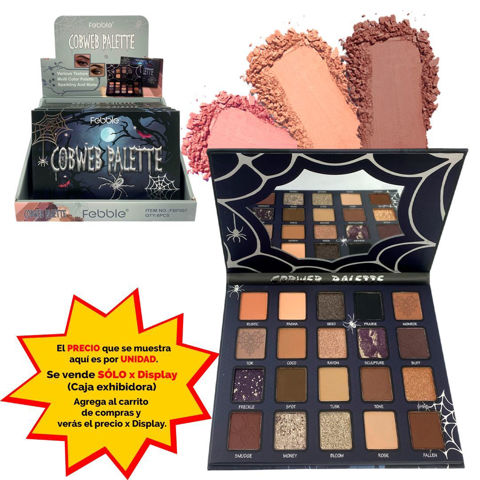 Imagen de Petaca Febble de sombras- 36 colores-telaraña-FBF007