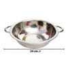 Imagen de Colador con asas plateado metal-24cm.